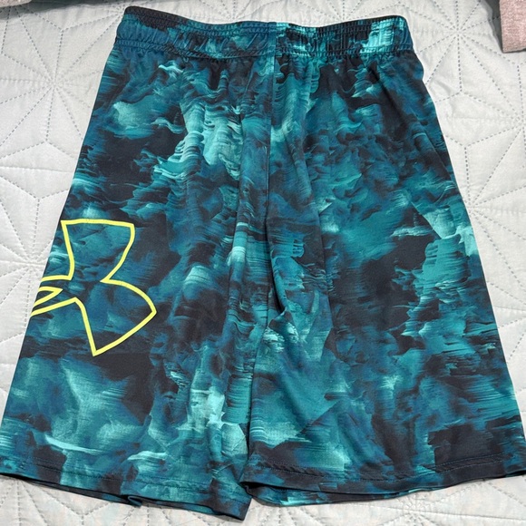 Under Armour Teal and Black Athletic Shorts - Picture 3 of 5
